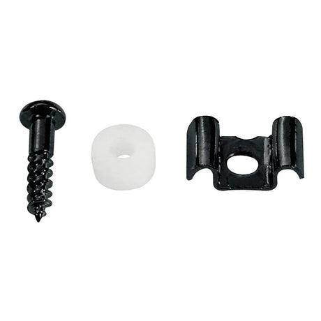 Boston SH-2-B string retainer, Stallion, with nylon spacer and screw, black