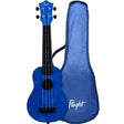 Flight TUS-65 SAPPHIRE Soprano Ukulele met Linden Top, ABS Body en Sapphire Blue Afwerking