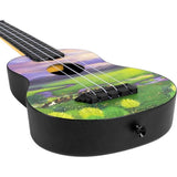 Flight TUS-40 VIEW Soprano Ukulele met Linden Top, ABS Body en Nature View Print