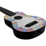 Flight TUS40 Kitty Travel Ukulele Soprano met Linden Top en ABS Body