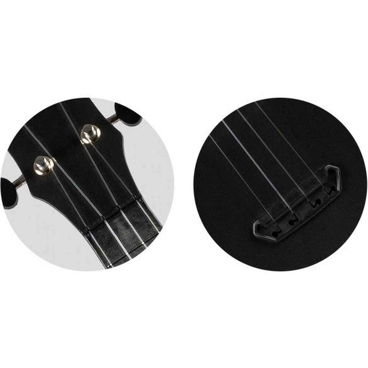 Flight UTS-35 INK Ultra Travel Soprano Ukulele met Polycarbonate Body en Fluorocarbon Snaren