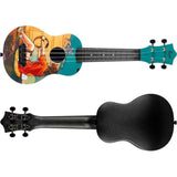 Flight UTS-42 GAME Ultra Travel Soprano Ukulele met Polycarbonate Body en Fluorocarbon Snaren