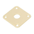 Boston JP-100-IV jack plate, square, plastic 34x34mm, flat, ivory