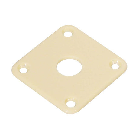 Boston JP-100-IV jack plate, square, plastic 34x34mm, flat, ivory