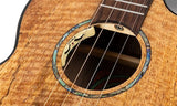 Flight Maia Baritone EQ-A Elektrisch-Akoestische Baritone Ukulele met Solid Mango Top, Rosewood Body en Stalen Snaren