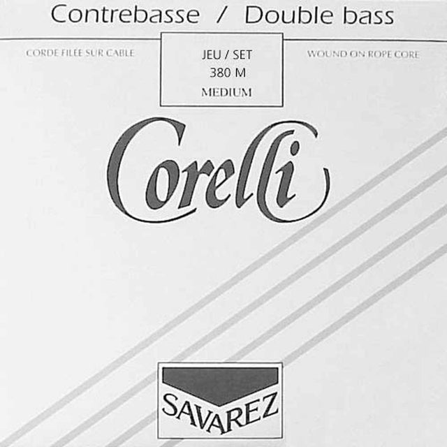 Corelli CO-380-M double bass string set 4/4-3/4, medium, consists of CO-381-M, CO-382-M, CO-383-M and CO-384-M