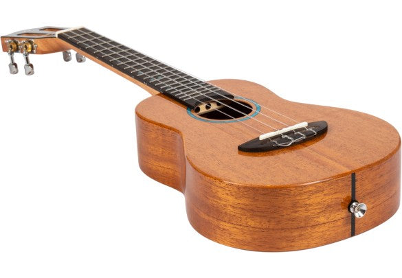 Flight Iris Tinta Concert NA Ukulele met All Solid Mahogany Body, Rosewood Toets en Fluorocarbon Snaren