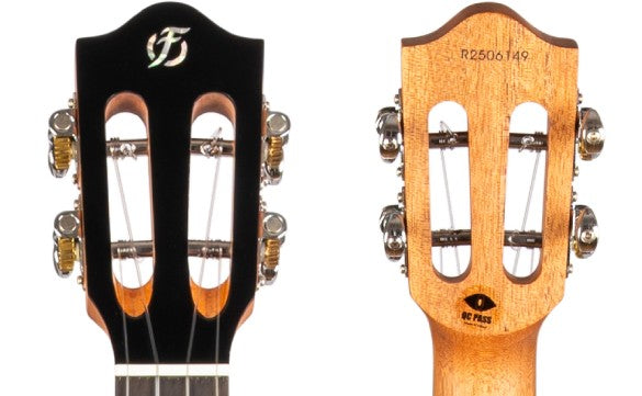 Flight Iris Tinta Tenor TPP Ukulele met All Solid Mahogany Body, Rosewood Toets en Fluorocarbon Snaren, Transparent Purple