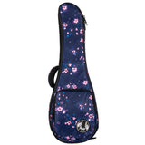 Flight FUB-C-SAKURA Gepolsterte Gigbag für Konzert-Ukulele mit Sakura-Design und Zubehörfach
