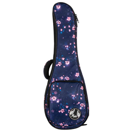 Flight FUB-C-SAKURA Gevoerde Gigbag voor Concert Ukulele met Sakura Design en Accessoirevak