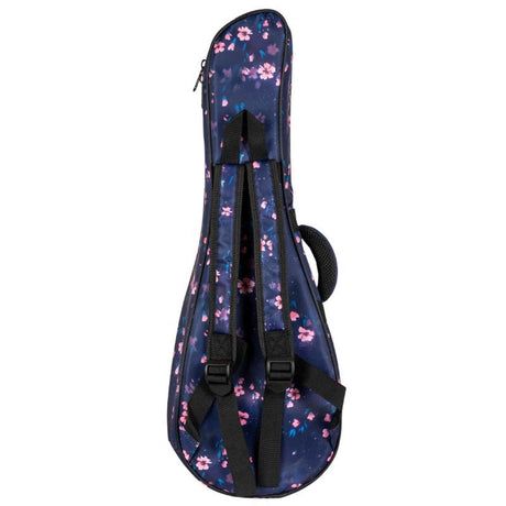 Flight FUB-C-SAKURA Gevoerde Gigbag voor Concert Ukulele met Sakura Design en Accessoirevak