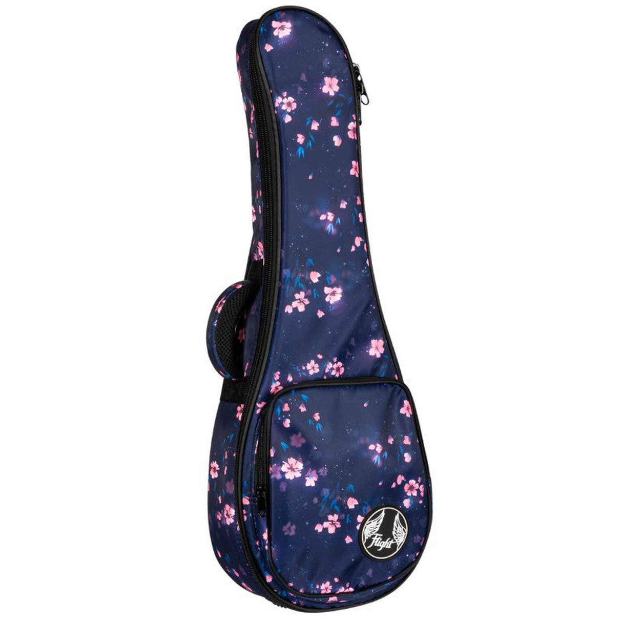 Flight FUB-C-SAKURA Gepolsterte Gigbag für Konzert-Ukulele mit Sakura-Design und Zubehörfach