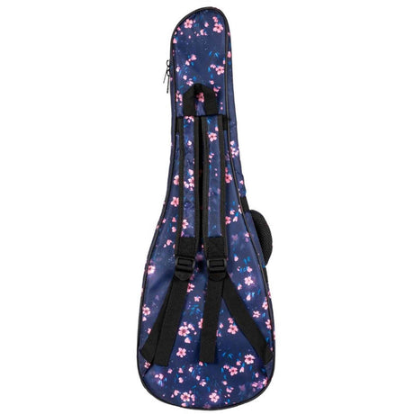 Flight FUB-T-SAKURA Gevoerde Gigbag voor Tenor Ukulele met Sakura Design en Accessoirevak