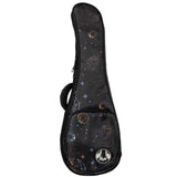 Flight FUB-S-GALAXY Gevoerde Gigbag voor Soprano Ukulele met Galaxy Design en Accessoirevak