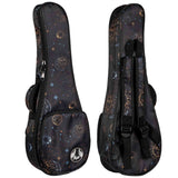 Flight FUB-S-GALAXY Gevoerde Gigbag voor Soprano Ukulele met Galaxy Design en Accessoirevak