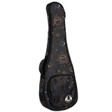 Flight FUB-B-GALAXY Gevoerde Gigbag voor Baritone Ukulele met Galaxy Design en Accessoirevak