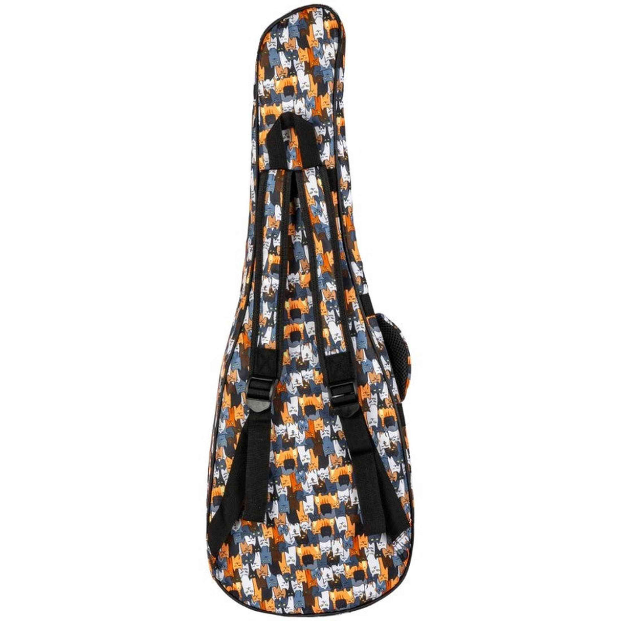 Flight FUB-B-CATS Gevoerde Gigbag voor Baritone Ukulele met Cats Design en Accessoirevak