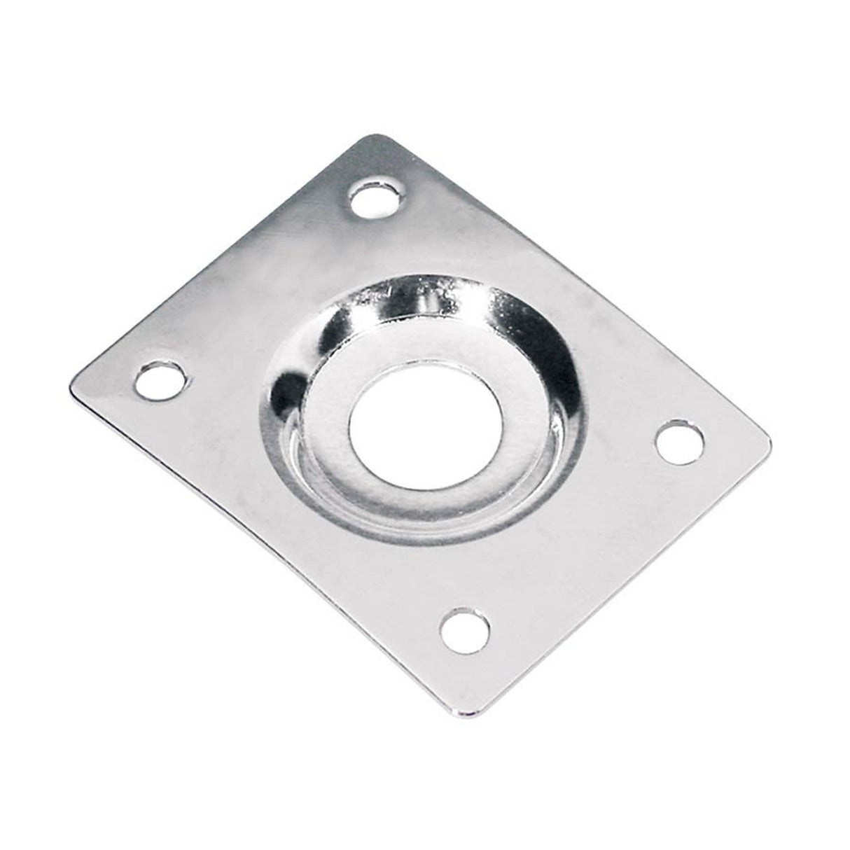 Boston JP-1-C jack plate, rectangular, recessed hole, slanted metal, chrome