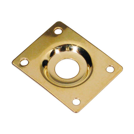 Boston JP-1-G jack plate, rectangular, recessed hole, slanted metal, gold