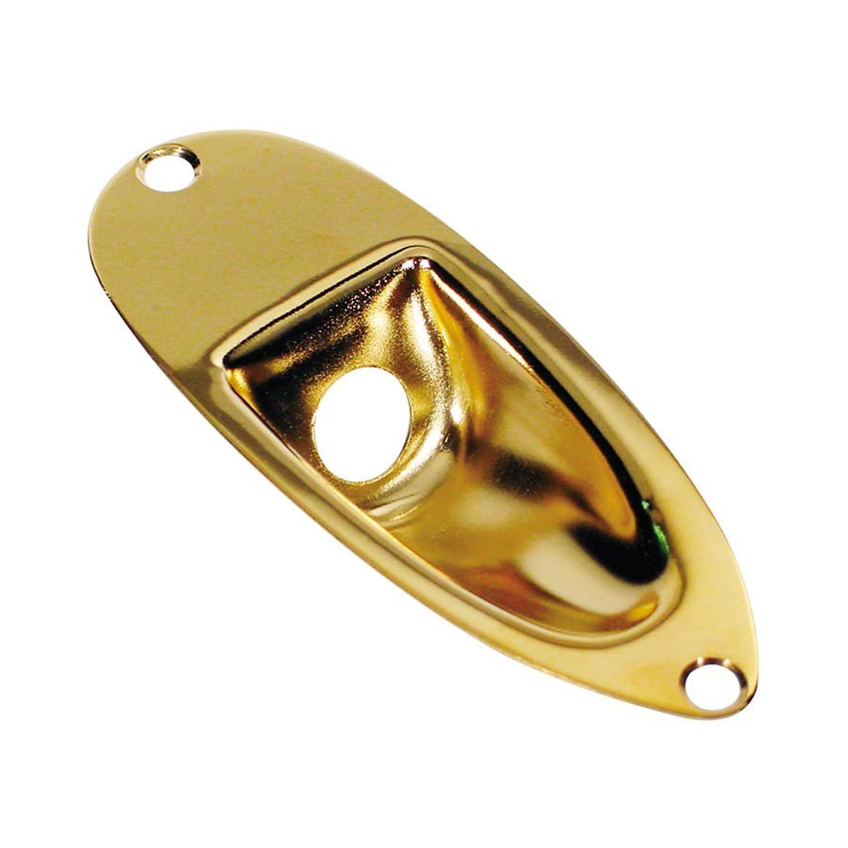 Boston JP-2-G recessed jack plate, Stallion, metal, gold