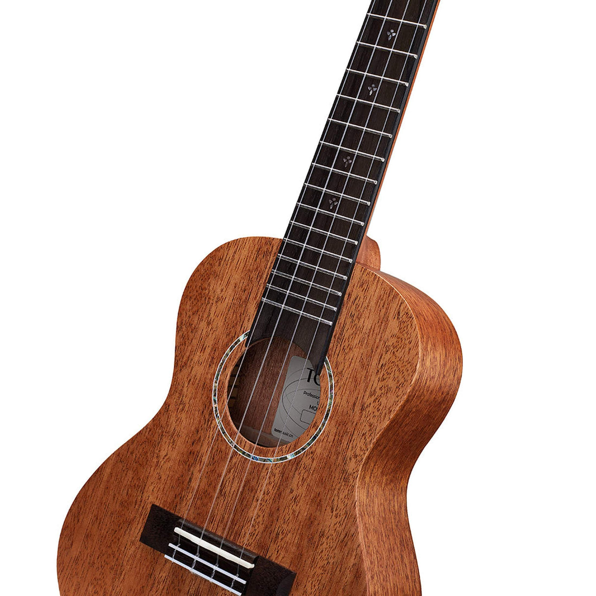 TOM T5 Concert Ukulele Massief Mahonie met Gecompenseerde Kam en Luxe Hoes