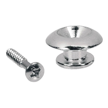 Boston EP-HN-C strap buttons, metal, with screw, spherical model, diameter 17mm, 2-pack, chrome