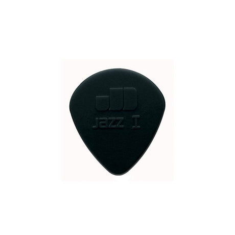 Dunlop 47-R-1S 1.10 mm. plectra, stiffo nylon, zwart, afgeronde punt, 24-pack