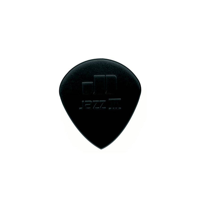 Dunlop 47-R-3S 1.38 mm. plectra, stiffo nylon, zwart, scherpe punt, 24-pack