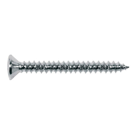 Boston TS-04-C screw, 4,5x45mm, 12pcs, oval countersunk, tapping, for neck mount, chrome