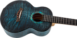 Flight A10QM A10 Volmassief Tenor Ukulele - Gequilte Esdoorn Blauw