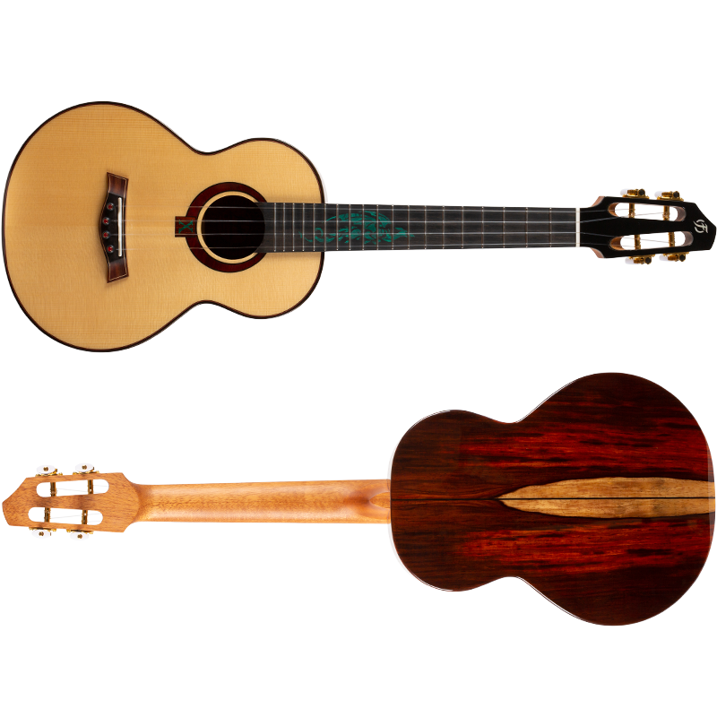 Flight A10SC A10 Volmassief Tenor Ukulele - Spar/Cocobolo