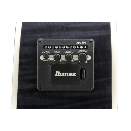 Ibanez AE170 TBK elektrisch akoestische westerngitaar Transparent Black