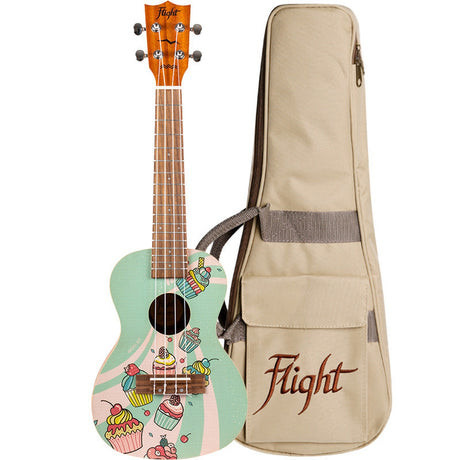 Flight ALMAUC33CC AUC33 Art Concert Ukulele - Cupcake