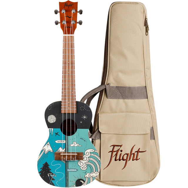 Flight ALMAUC33TS AUC33 Art Concert Ukulele - Two Seasons