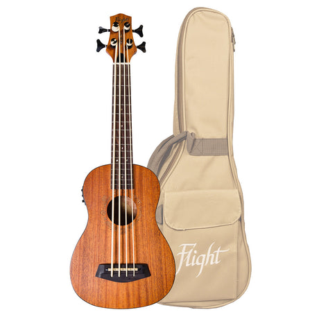 Flight ALMDUBS DUBS Elektro-Acoustische Bas Ukulele Met Tas