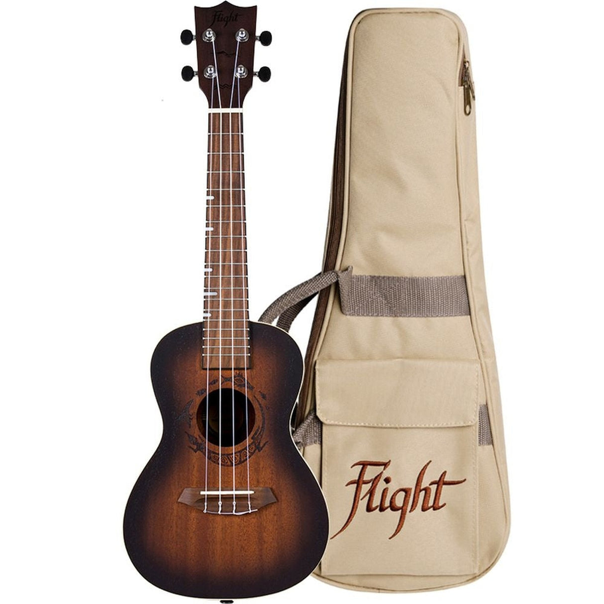 Flight ALMDUC380A Gemstone DUC380 Concert Ukulele - Amber