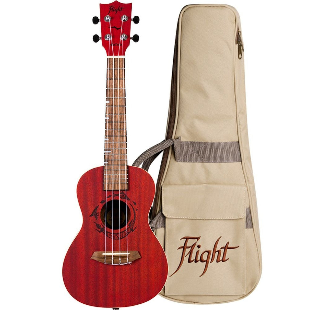 Flight ALMDUC380C Gemstone DUC380 Concert Ukulele - Coral