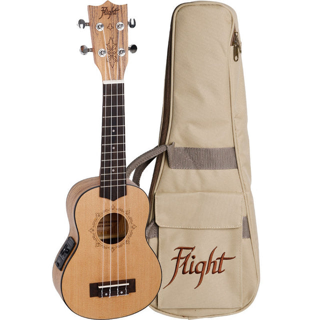 Flight ALMDUS320CEQ DUS320CEQ sopraan Elektro-Acoustische Ukulele