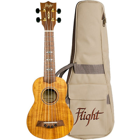 Flight ALMDUS440 DUS440 sopraan Acacia Ukulele Met Tas