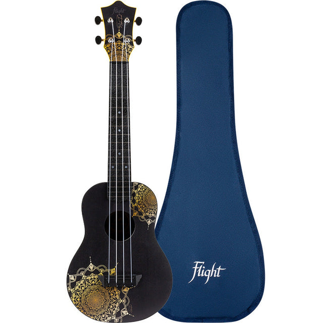 Flight ALMTUC40GDMW TUC40 Travel Concert Ukulele - Gouden Mandala