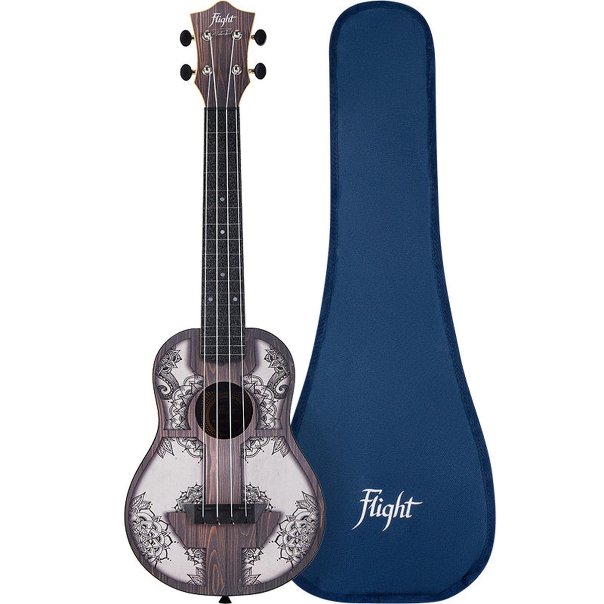 Flight ALMTUC40MW TUC40 Travel Concert Ukulele - Mandala