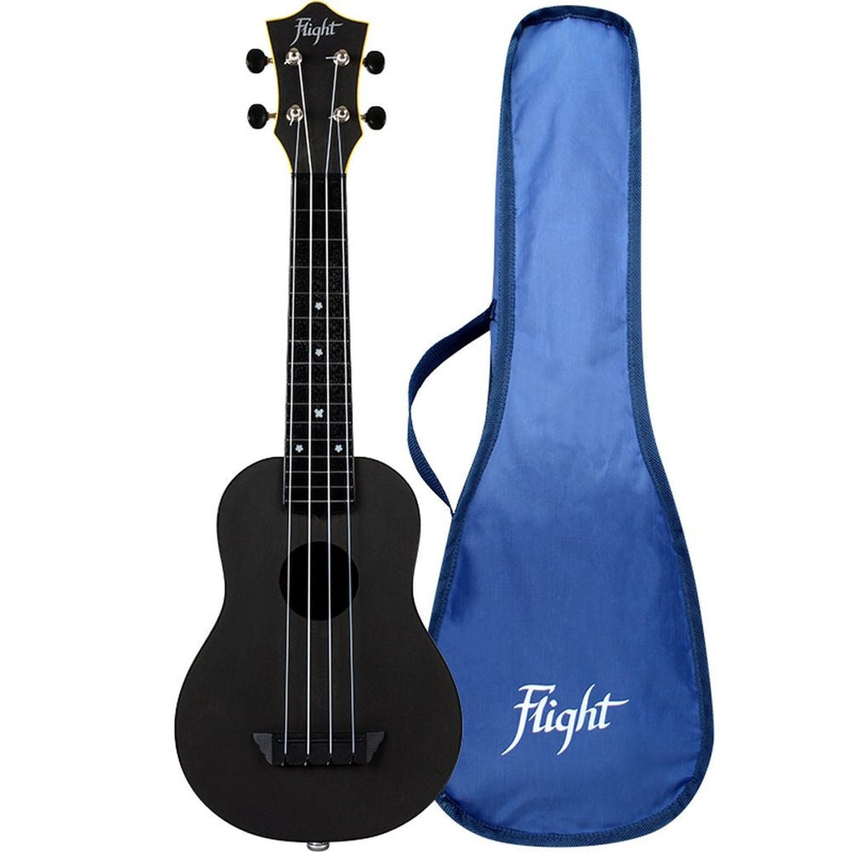 Flight ALMTUS35EBLK TUS35E Travel Elektro Ukulele - Zwart