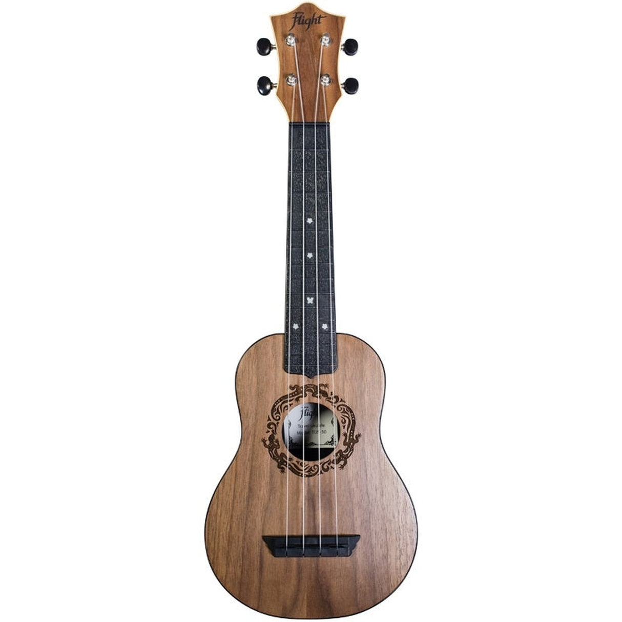 Flight ALMTUS50 TUS50 ABS Travel Ukulele - Walnoot