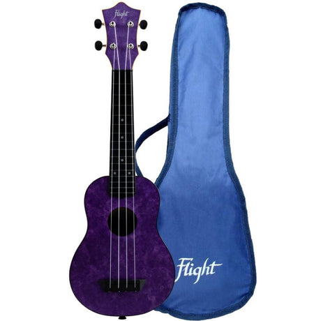 Flight ALMTUS65AME TUS65 Shimmer Travel Uke - Amethist