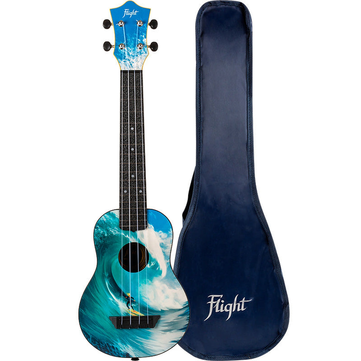 Flight ALMTUSL25SURF TUSL25 Long Neck Travel Ukulele - Surf