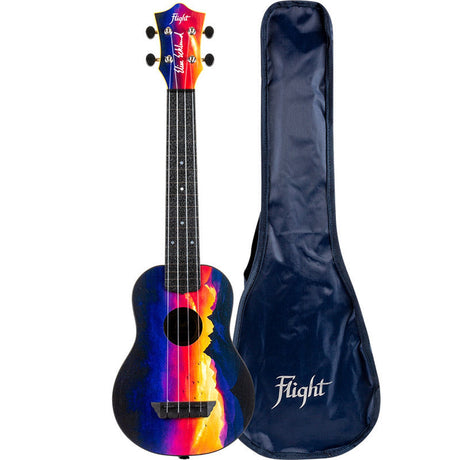 Flight ALMTUSLEESUN TUSLEE Elise Ecklund Long Neck Travel Ukulele