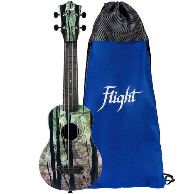 Flight ALMUTS40DF Ultra Travel sopraan Ukulele - Diep Woud