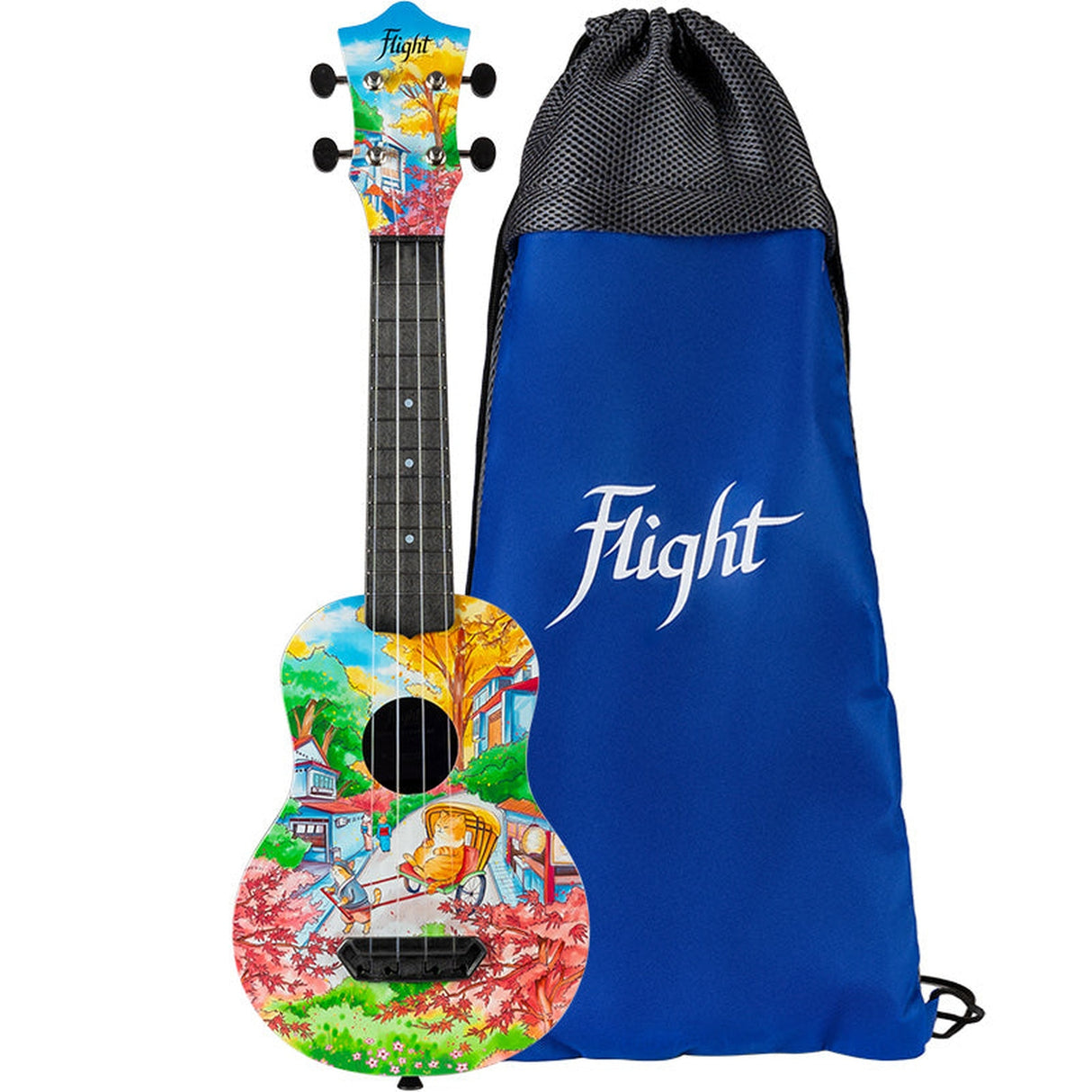 Flight ALMUTS42FC Ultra Travel sopraan Ukulele - Dikke Kat