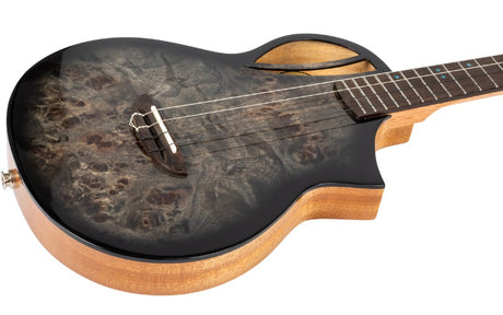 Flight Aviator Galaxy Baritone BR CE All Solid Poplar/Mango Cosmic Brown Elektro Akoestische Ukulele
