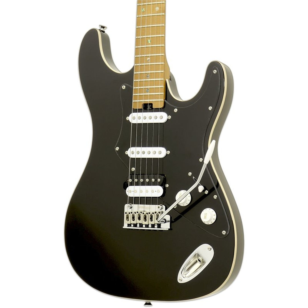 Aria 714-DG BK Hot Rod Collection Fullerton zwarte elektrische gitaar